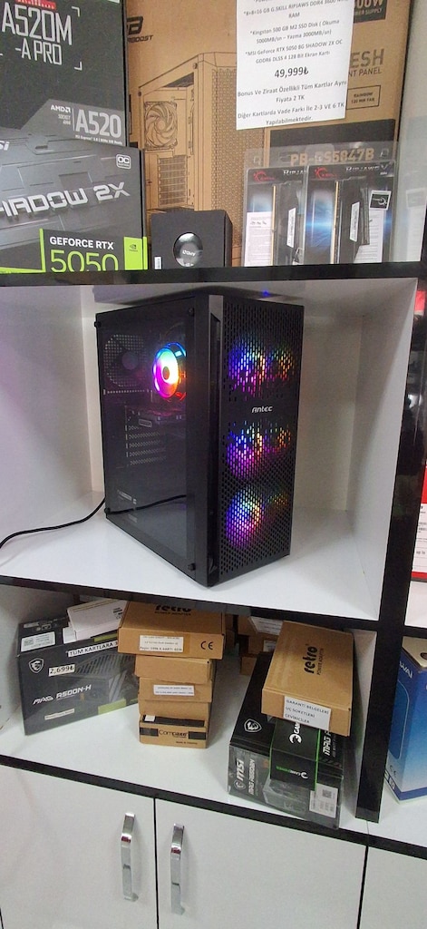 7.550₺'YE I7 2600+12GBRAM+4GBEKRANKARTLI+256SSD KASA ANTEC MARKA - 5