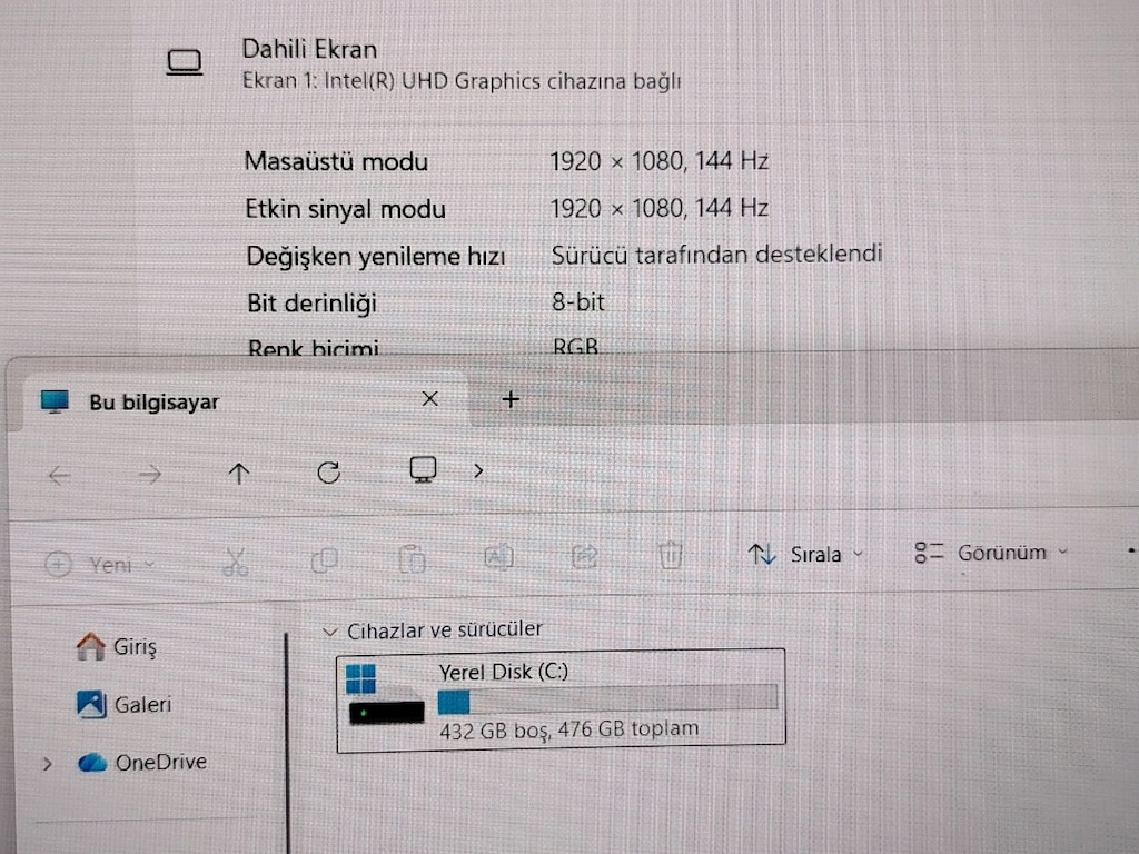 1 YİL GARANTİLİ MONSTER İ5 12.NESİL 16GB RAM 512GB SSD RTX 4050 6GB EK - 2