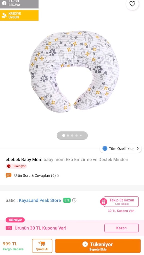 Eko Emzirme ve Destek Minderi - 3