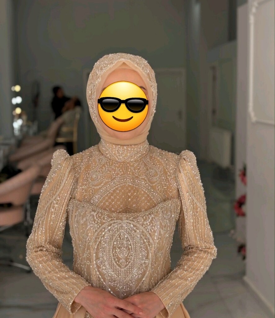 Tesettür işlemeli tasarim abiye - 3