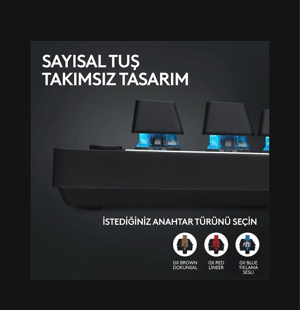 logitech pro x tkl gaming klavye - 3
