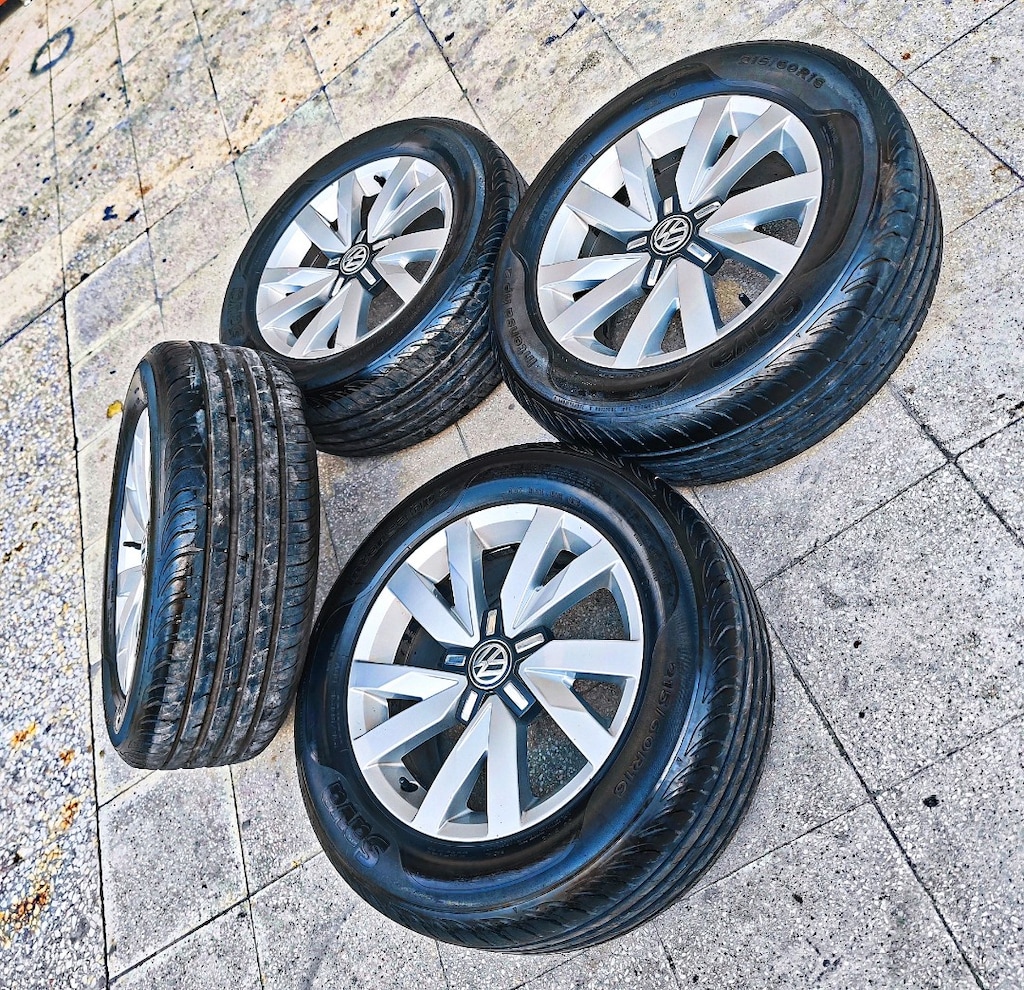 16 VOLKSWAGEN ORJİNAL ÇELİK JANT LASTİK 5.112 BİJON 215.60.16 YAZLIK - 4