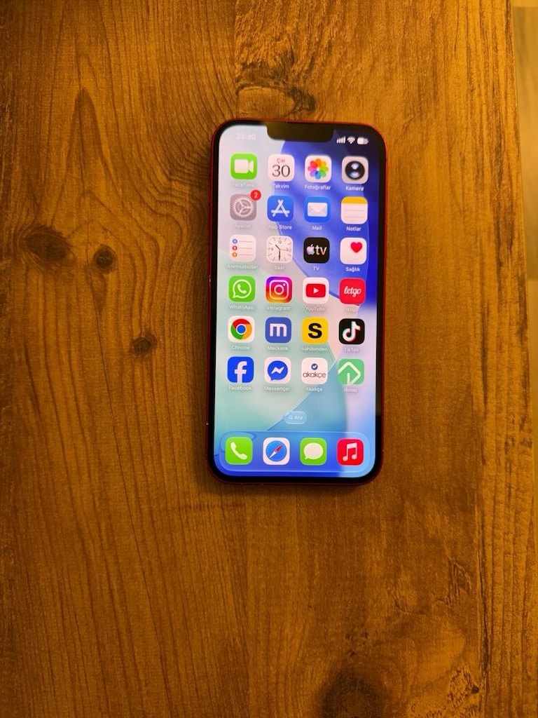 İPHONE 13 KIRMIZI 128 GB PİL 84 DEĞİŞENSİZ YURTİÇİ FATURALI ORJİNAL - 9