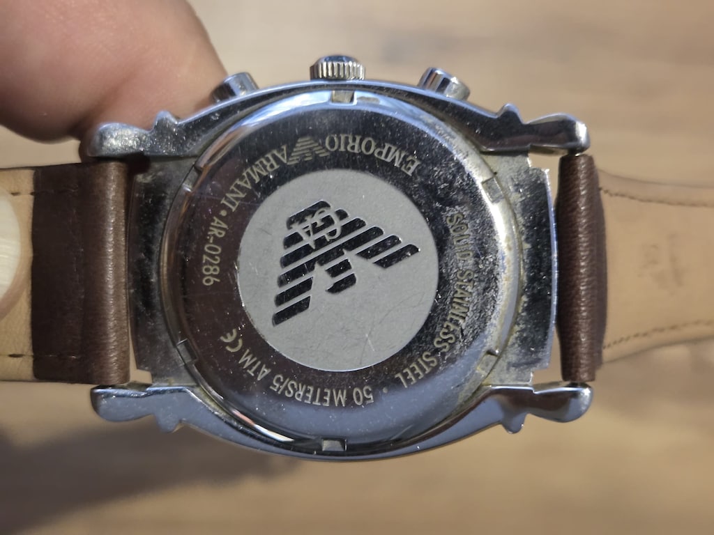 Orijinal Emporio Armani AR0286 Dikdörtgen Kasa Klasik Kol Saati - 2