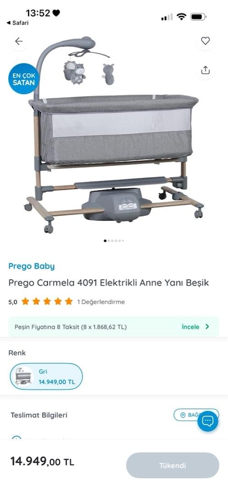 prego anne yanı beşik - 8