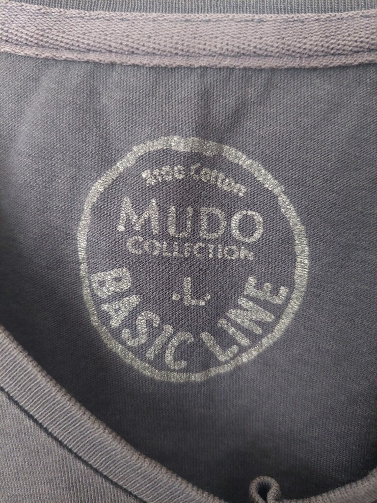 MUDO erkek antrasit V yaka tshirt - 8
