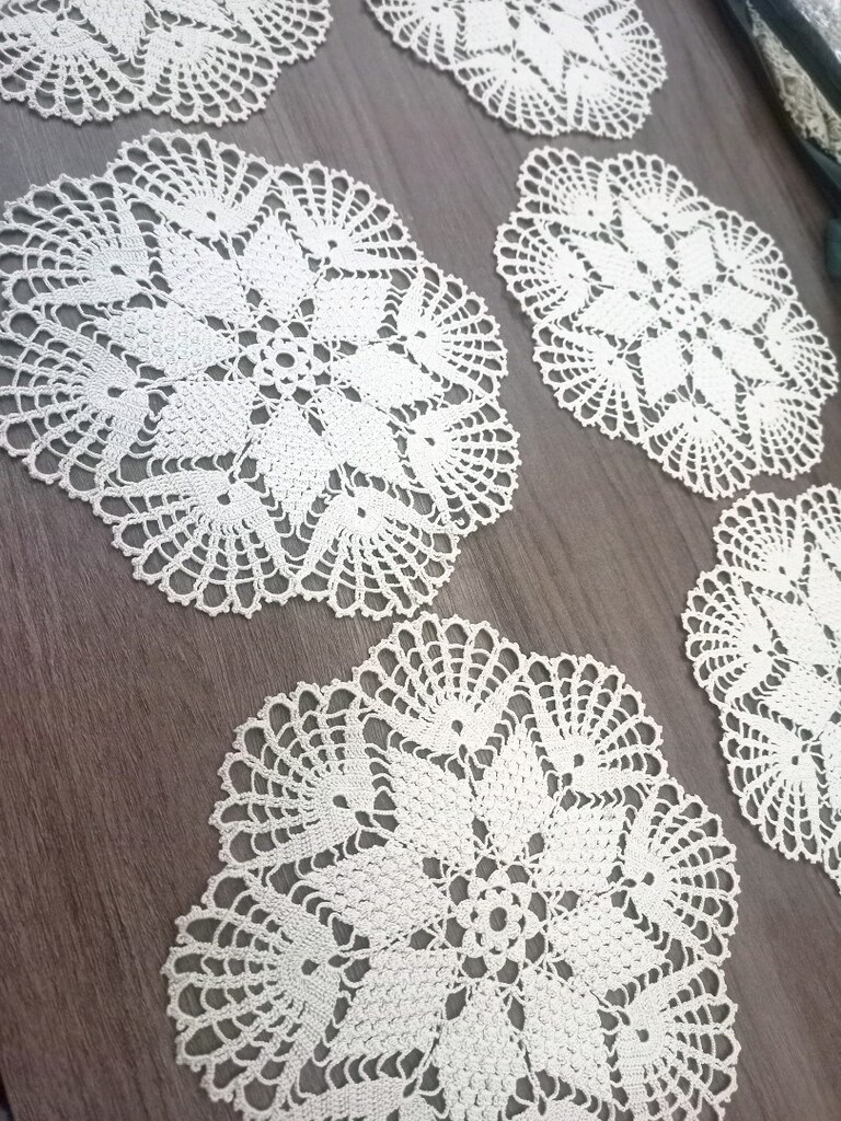 6 adet KUCUK 2 adet BUYUK DANTEL ORTU - 3