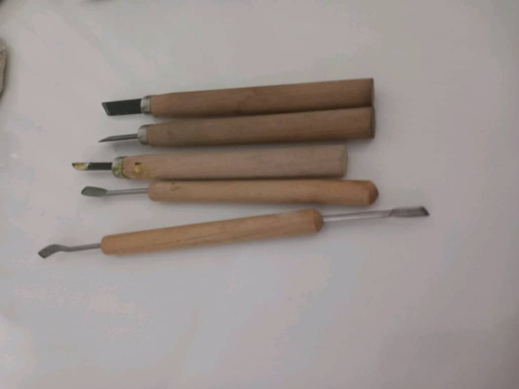 çesitli ahşap oyma ve boya spatula - 4