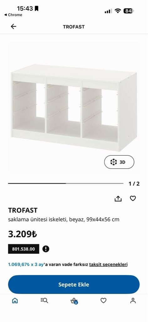 ikea beyaz saklama ünitesi - 2