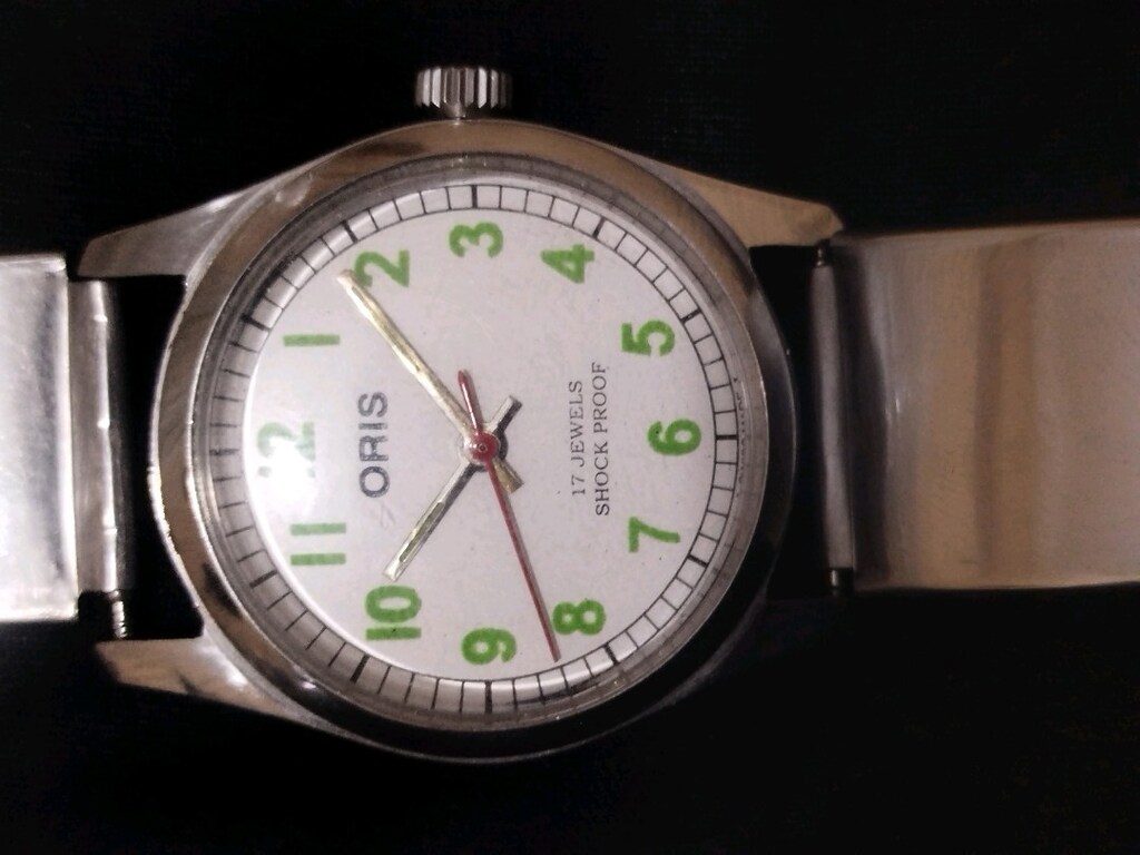 ORİS Star. vintage military 21 jewels kurmalı. 35 mm - 7