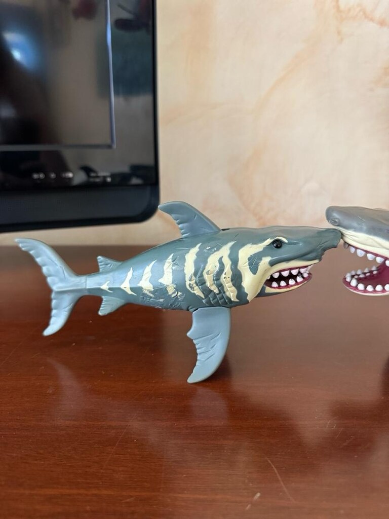 2 Adet Chap Mei Köpekbalığı Figür Oyuncak Jaws Hayvan - 4