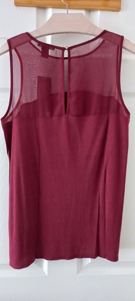 H&M 40 -42 beden BORDO BLUZ - SIFIR - 2