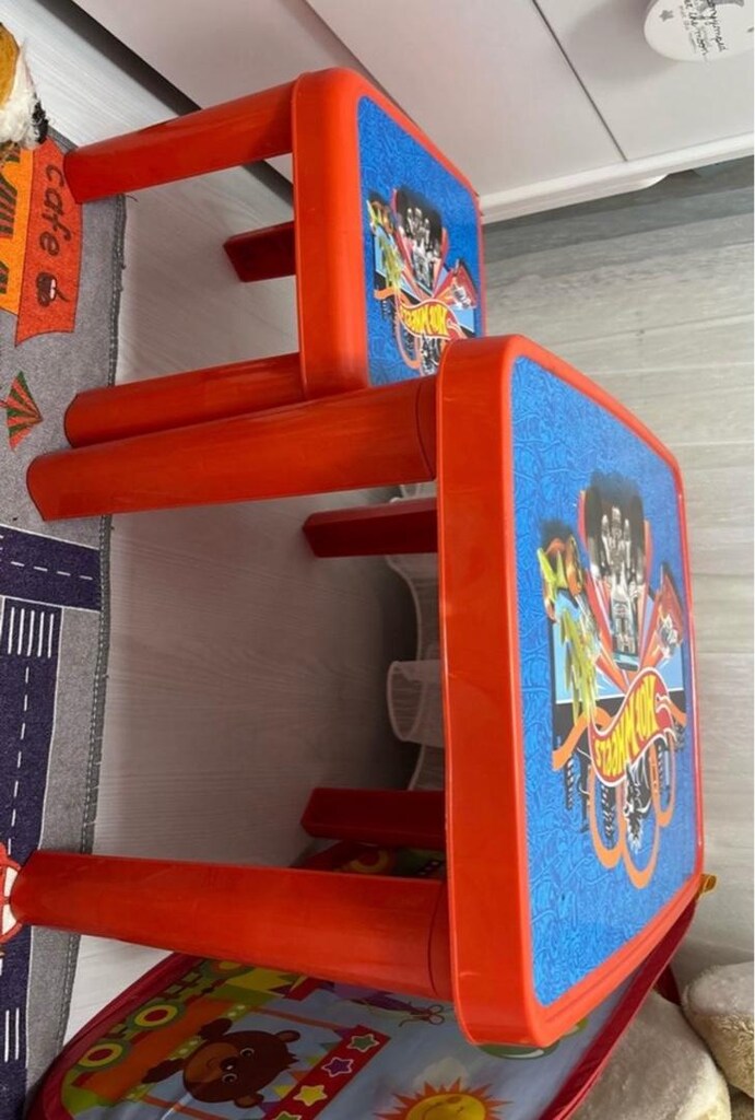 Çok Renkli Hot Wheels Çocuk ve bebek masa sandalye - 2