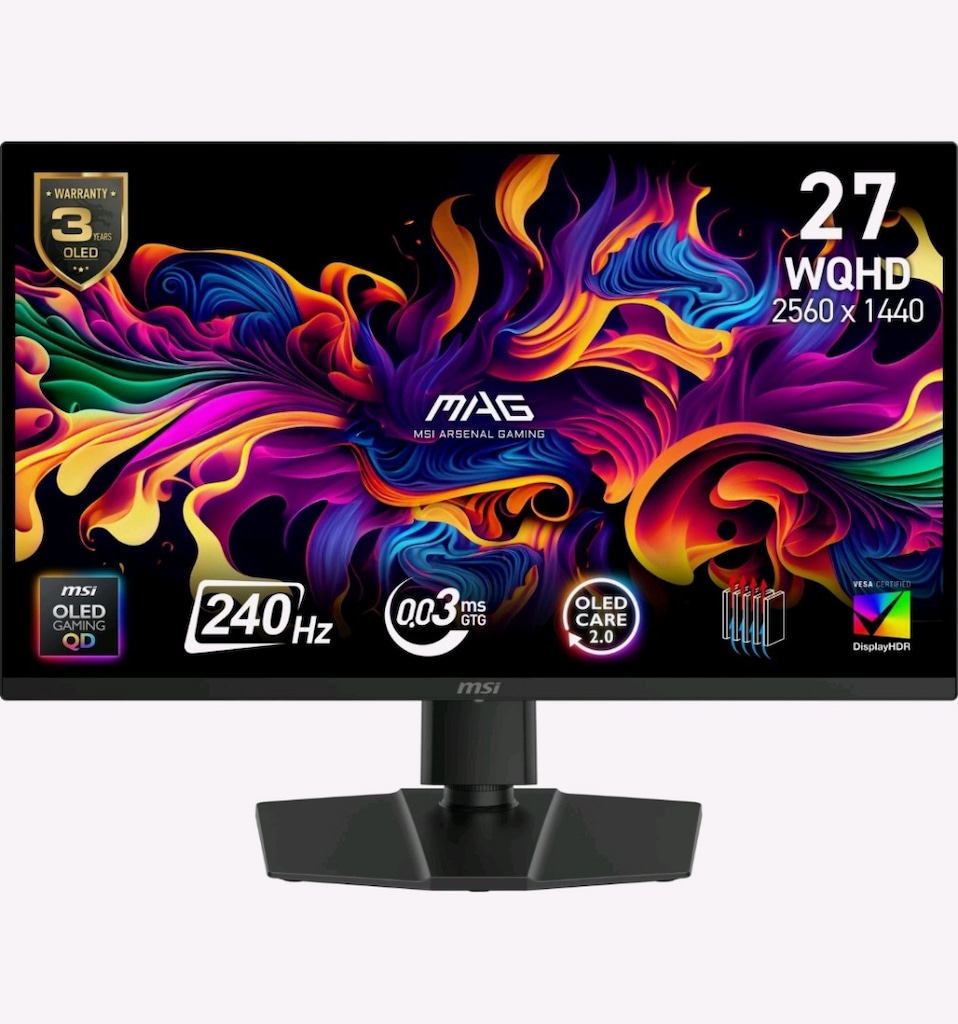 MSİ 26.5 271QP QD- OLED X24 2K OLED 240 Hz 00.3 MS Oyuncu Monitörü - 2