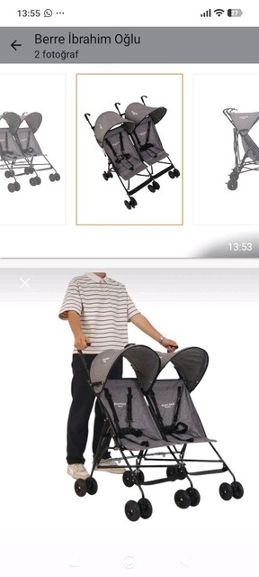 ikiz bebek arabası