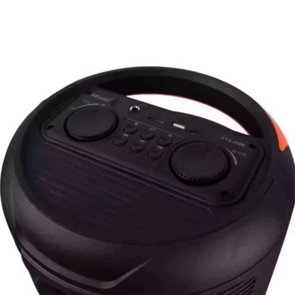 KTS-2086 RGB Işıklı - Çift Mikrofonlu - 10W-65Cm - Bluetooth Hoparlör - 3