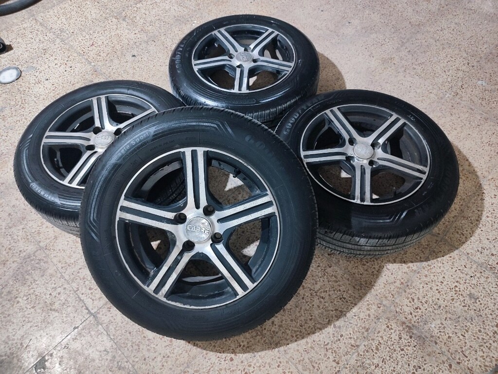 14 inç çelik jant lastik takımı 4*100 bijon aralığı Goodyear - 3