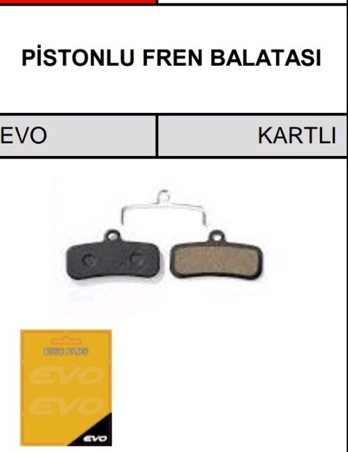 Elektrikli bisiklet FREN BALATA ÇİFT PİSTONLU ( FAT BiKE ) UYUMLU