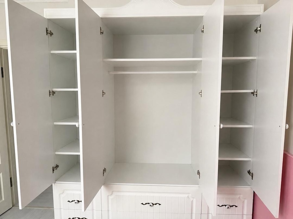 COUNTRY MDF MEMBRAN 4 KAPAKLI ÇOCUK GENÇ ODASI GARDROP TEMİZ - 3