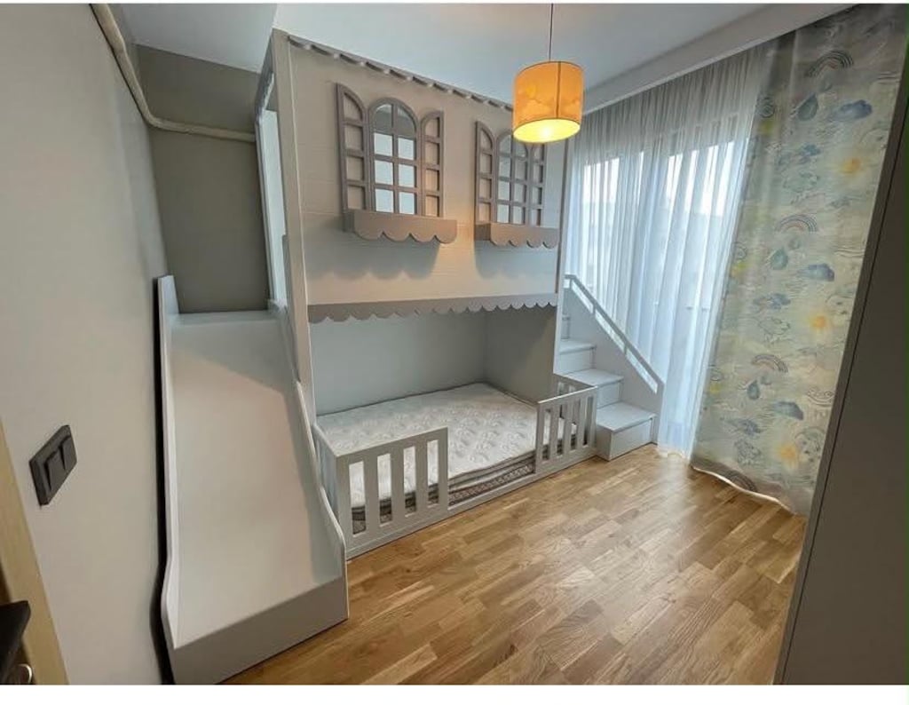 ÇOCUK ODASI TAKIMI – KAYDIRAKLI RANZA + 3 KAPILI DOLAP