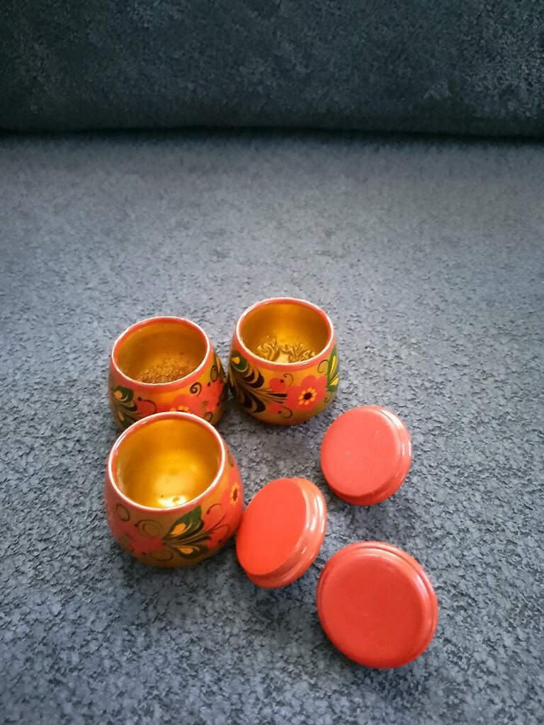 chochloma Russlant ahşap el boyama - 4