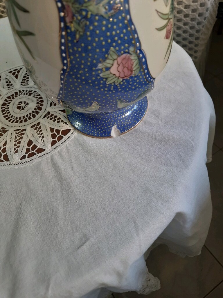 TESLİM: AKÇAY VİNTAGE HAND PAİNTED ROYAL SATSUMA 24 K GOLD VAZO - 3