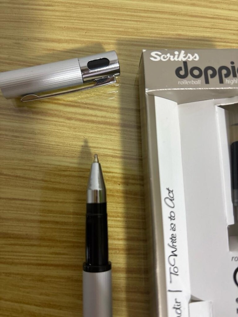 Scrikss Doppio Siyah Roller Sarı Fosforlu Kalem - 5