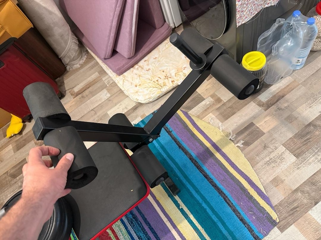 Delta spor sehpası + 80 kilo ağırlık + bar - 3