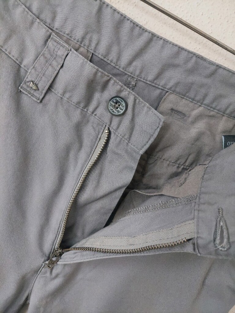 DEFACTO erkek gri ince chino pantolon 30/30 beden - 4