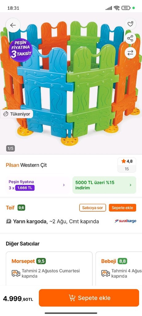 Oyun alanı Pilsan çit ve mat - 2