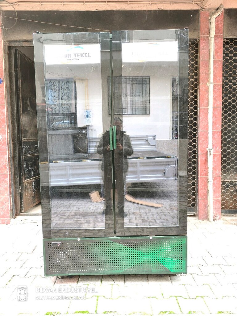 meşrubat dolabı içecek dolabı çift kapaklı kola su ayran dolabı - 3