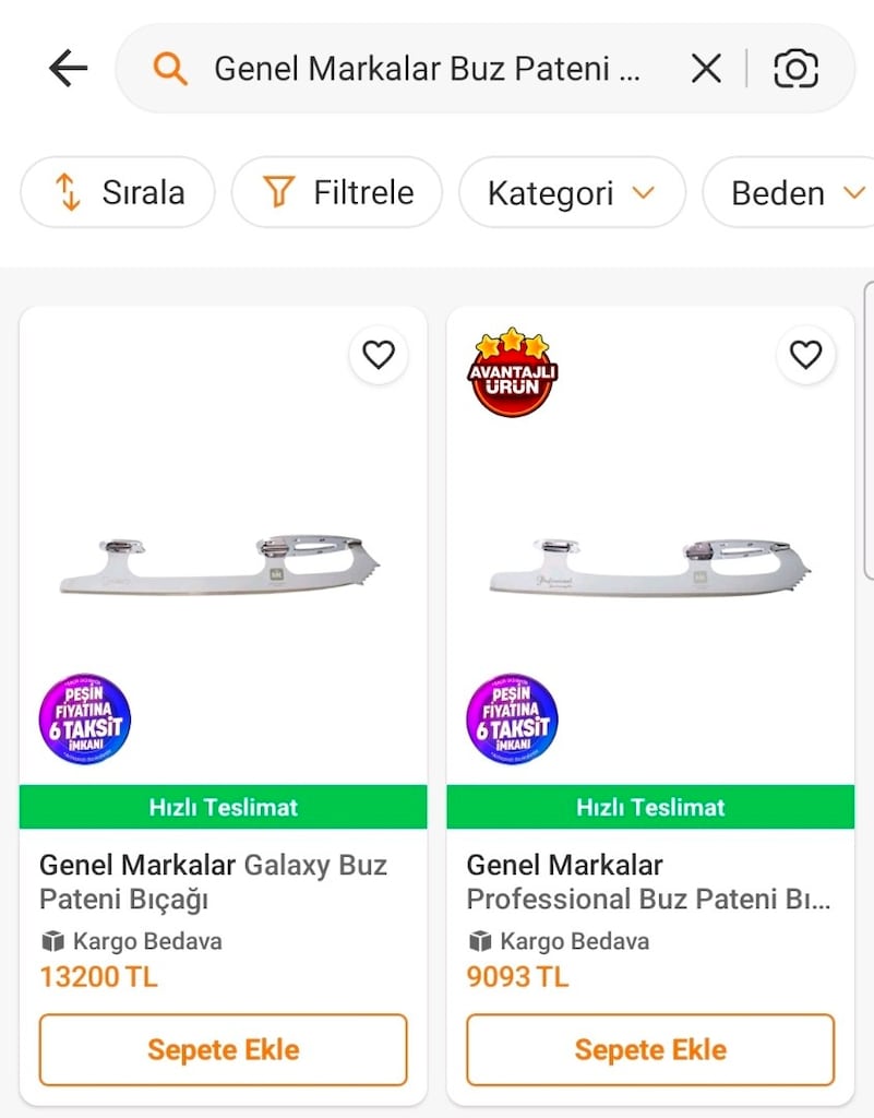 Risport Buz Pateni Ayakkabısı ve MK Buz Pateni Bıçağı - 35,5 - 36,5 nu - 10