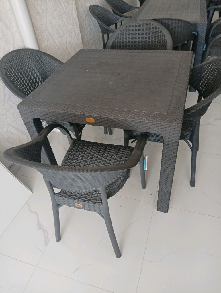 rattan bahçe mobilyası uygun fiyata kaliteli ürünler 90*90 sabit masa - 3