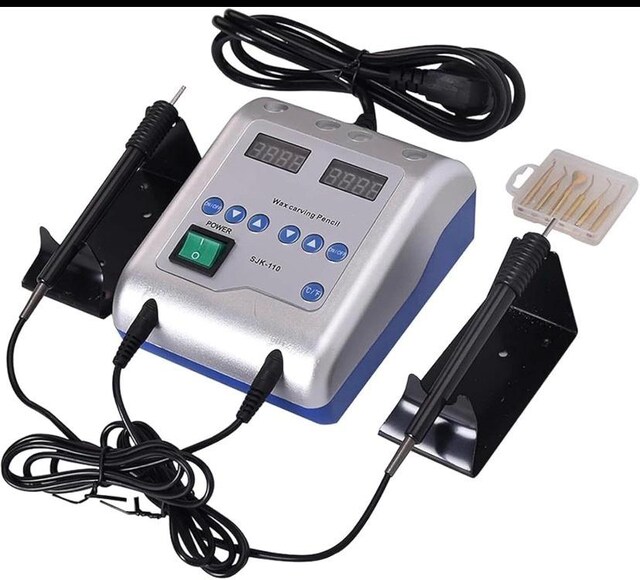 SJK-T10 Elektrikli Wax Carving Spatül – Çift Kalemli Diş Mum Şekillend