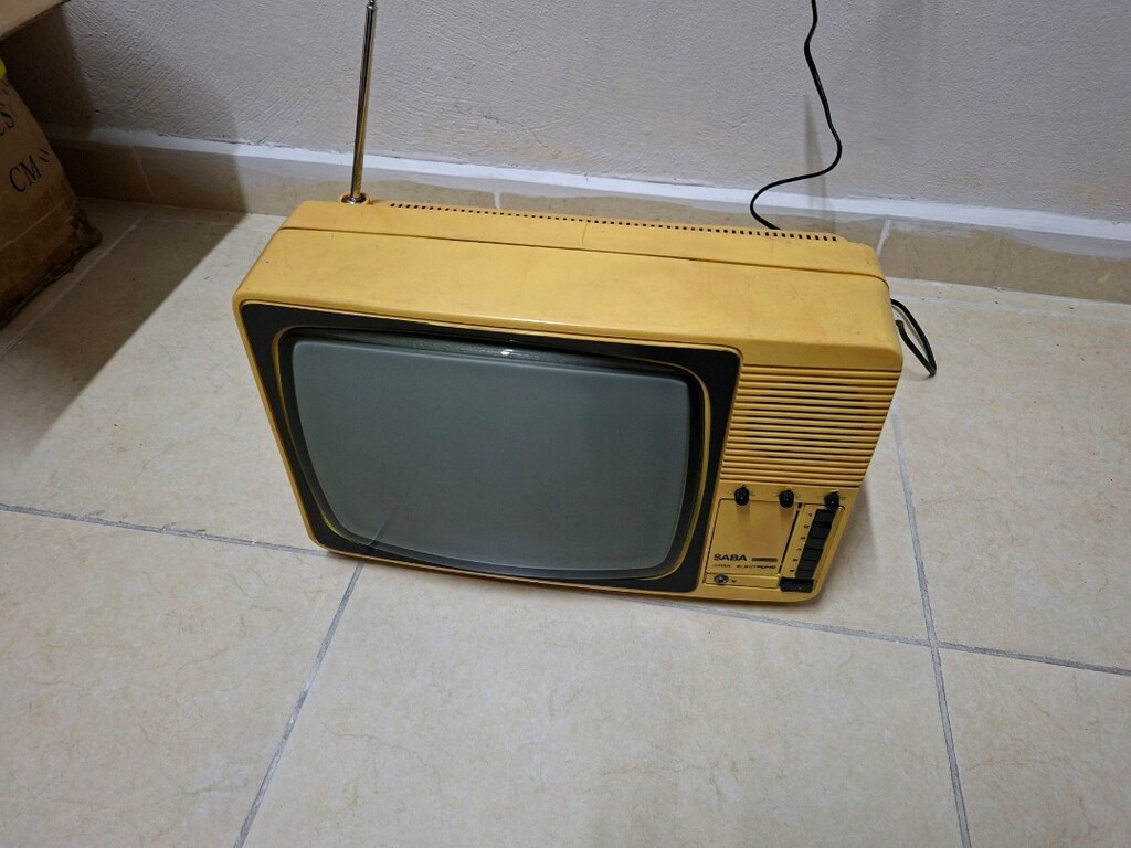 Antika Nostaljik Mini Televizyon,Alman Pop Art Renk muhteşem Ürün - 4
