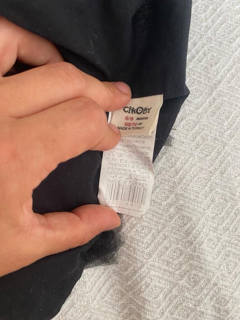 Siyah Puantiyeli Tül Mini Etek - 2