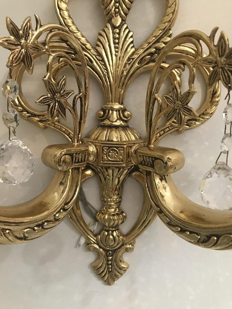 Özkristal Avize Döküm Pirinç Kristal Aplik - 17