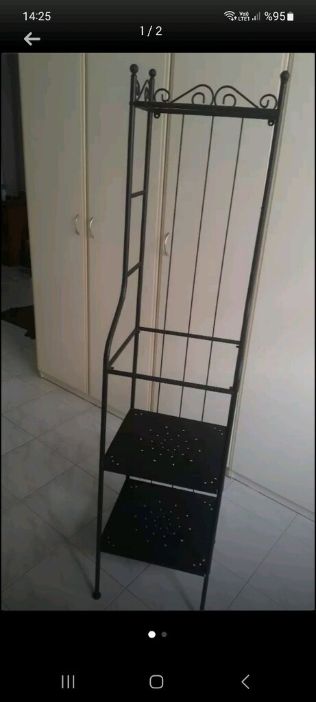 ikea ferforje raf camlarıyla birlikte - 2