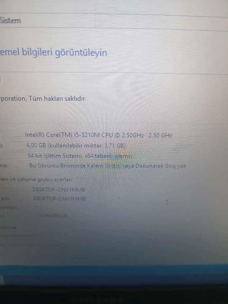 İ5-3. NESİL LAPTOP - 2
