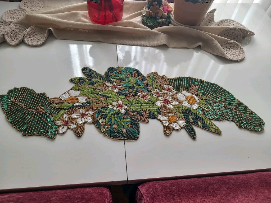 ital runner boncuk işleme - 2