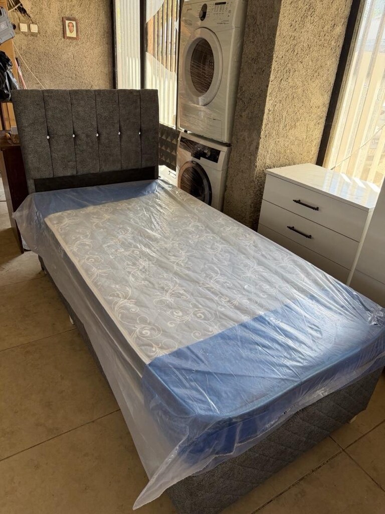 sıfır lüks tek kişilik baza başlık yatak - 2