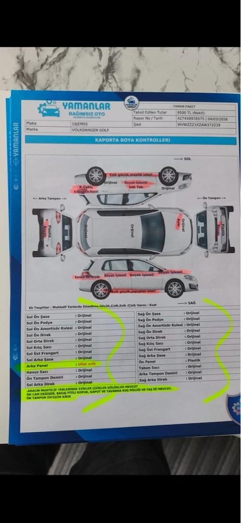 GOLF 6 1.6 TRENDLİNE 2010 MODEL - 18