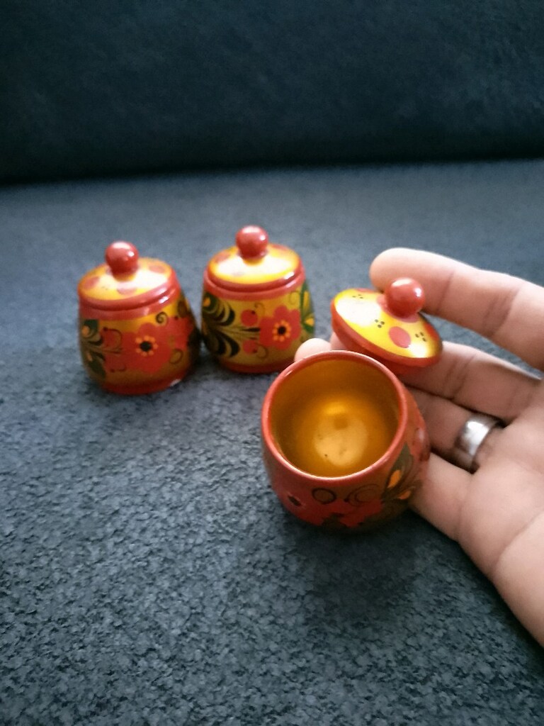 chochloma Russlant ahşap el boyama - 5