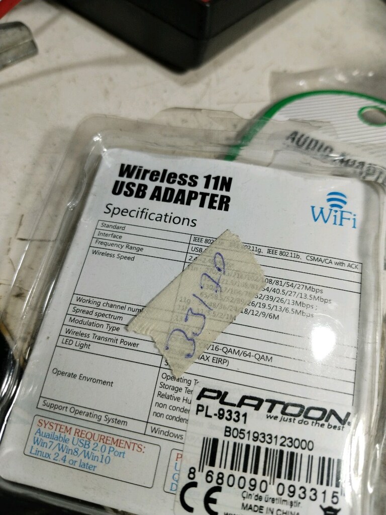 YENİ PAKETİNDEN USB 2.0 WİFİ ALICI ADAPTÖRÜ - 2