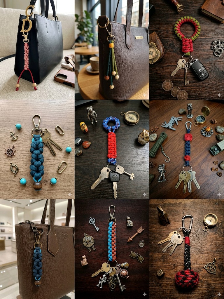 Kişiye özel el yapımı paracord bileklik ve aksesuar - 10