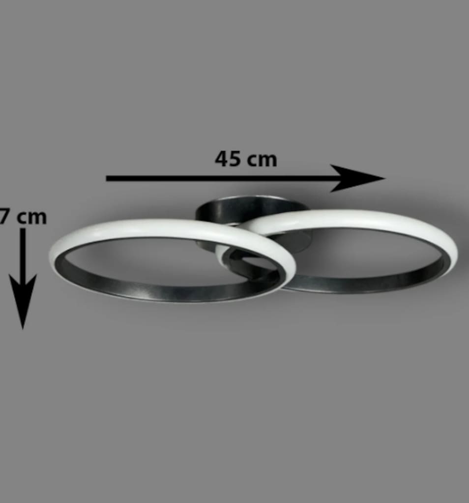 GRİ LED AVİZE,LED 2Lİ AVİZE,BEYAZ LED AVİZE,AVİZE,LED IŞIK - 2
