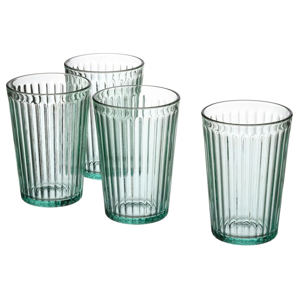 IKEA Cam Bardak Seti, Açık Turkuaz, 31 cl, 4 Adet - 3