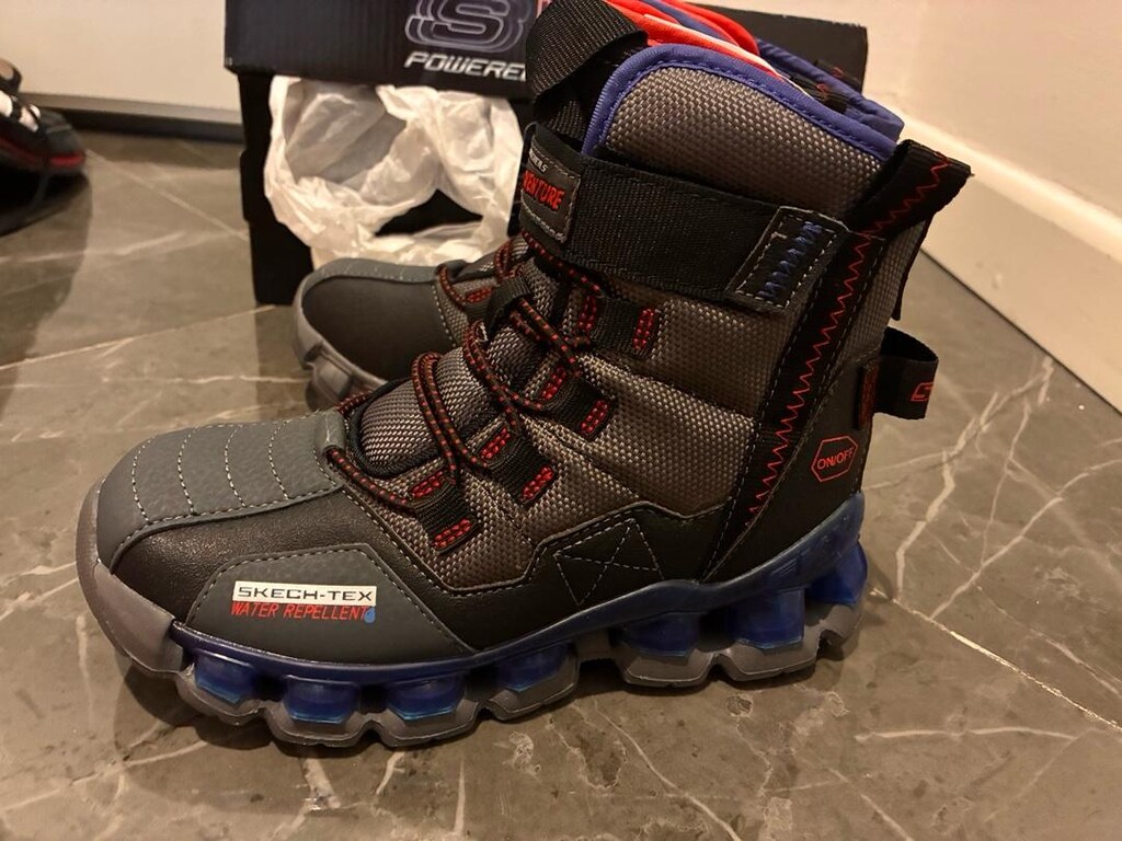 Skechers 32 Numara Işıklı Erkek Çocuk Botu Su Geçirmez - 2
