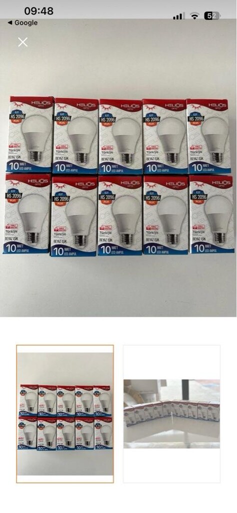 hellios 9W led ampul 100Ad