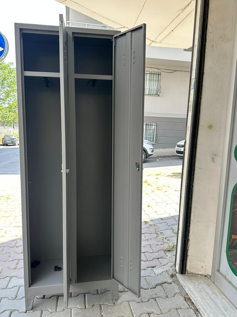 Okul Personeli İçin Uygun 2 Kapaklı Soyunma Dolabı - 3